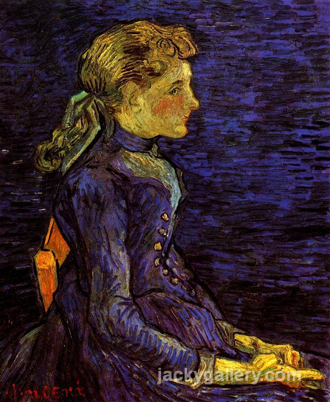 Portrait of Adeline Ravoux, Van Gogh painting